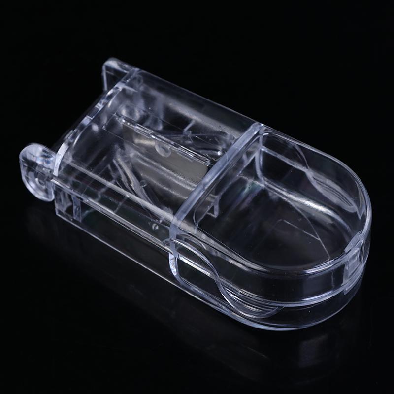1 Pcs Pill Cutter Splitter Half Storage Compartment Box Medicine Tablet Holder