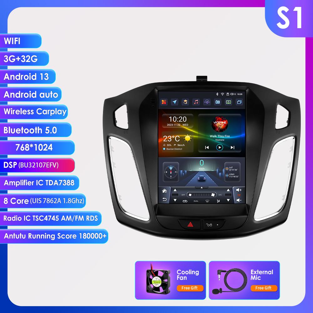 OSSURET Carplay 4G-LTE 7862 DSP 9,7-дюймовый 2 Din Android автомобильный радиоприемник GPS для Ford Focus 3 Mk 3 2011 - 2019 интеллектуальный мультимедийный видеоплеер RDS WIFI