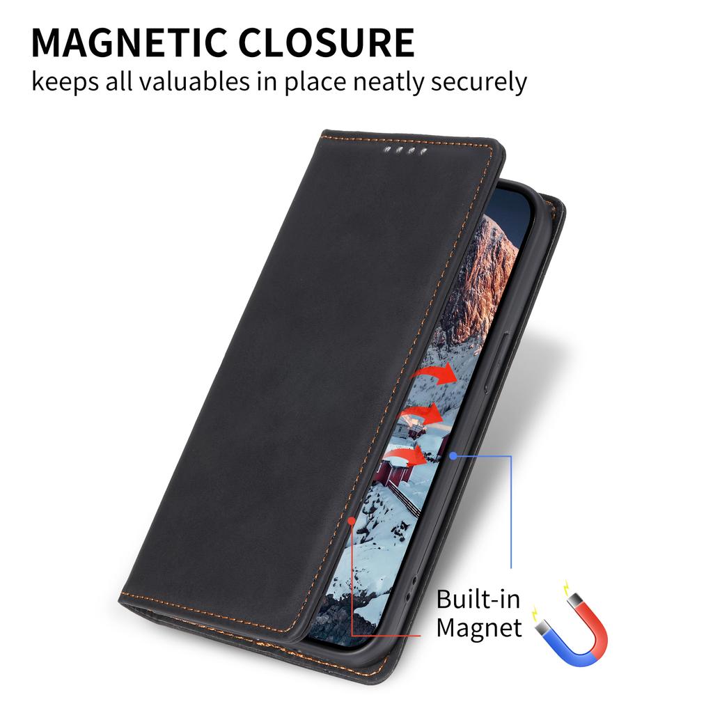 Магнитный кожаный чехол-книжка для Xiaomi Redmi Note 15 Pro + 14 13 12 11 10 Pro Plus 15C 14C 13C 5G Кошелек с держателем для карт