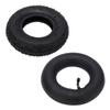 2.50?4 Tire and Inner Tube Set Rubber Inner Outer Tyre Replacement for Scooters Electric Wheelchairs