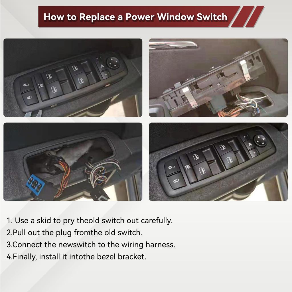 5ND959855 5K0959855 Power Window Switch Control Button For VW Jetta Tiguan Caddy Golf MK5 MK6 Passat Touran Seat MK2 5ND 959 855