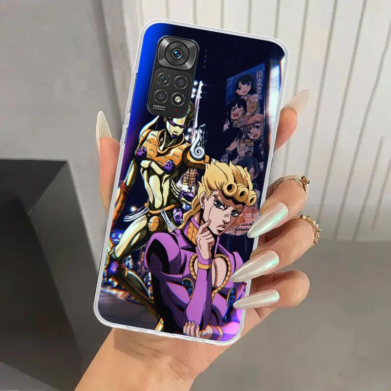 Чехол для телефона JoJo's Bizarre Adventure Golden Wind для Xiaomi Redmi Note 15 14 14S 13 12S 12 Pro 11S 11 Plus 11T 11E 10S Мягкий Funda P