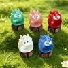 3D-печатная фигурка костра Милое лицо Украшение-костер с большим ртом Модель с маленьким пламенем для декора дома, офиса, рабочего стола