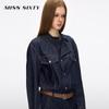 MISS SIXTY Women's Retro Slim Straight Denim Jumpsuit