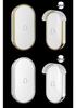 Two-in-Four Wireless AC Digital Doorbell - Waterproof Music Chime with Long-Range