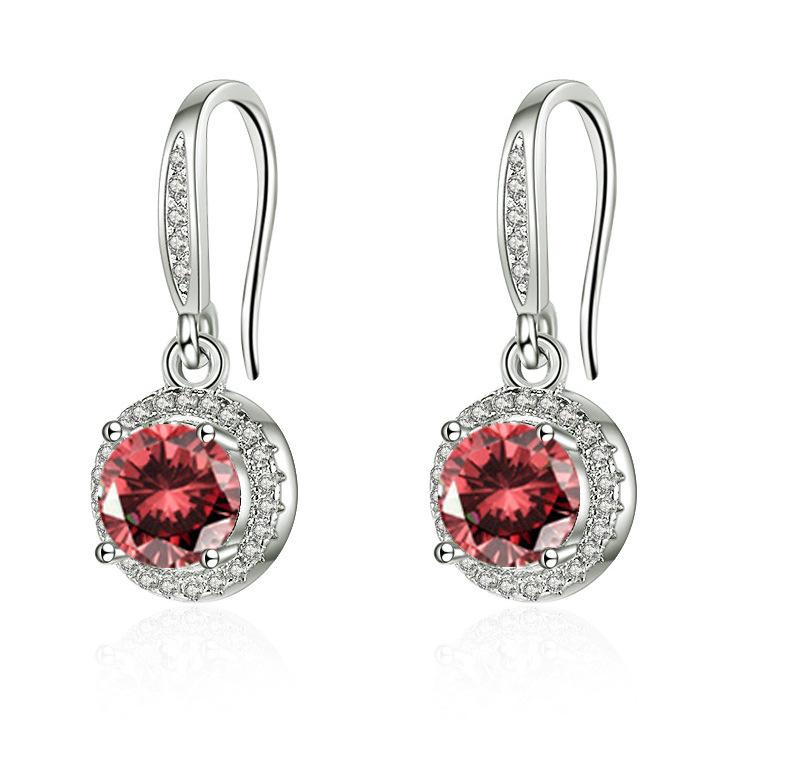 Серьги-гвоздики из серебра 925 пробы, женская мода, милые, крошечные, с прозрачным кристаллом и фианитом, подарок для девочек, подростков, женщин, новые
