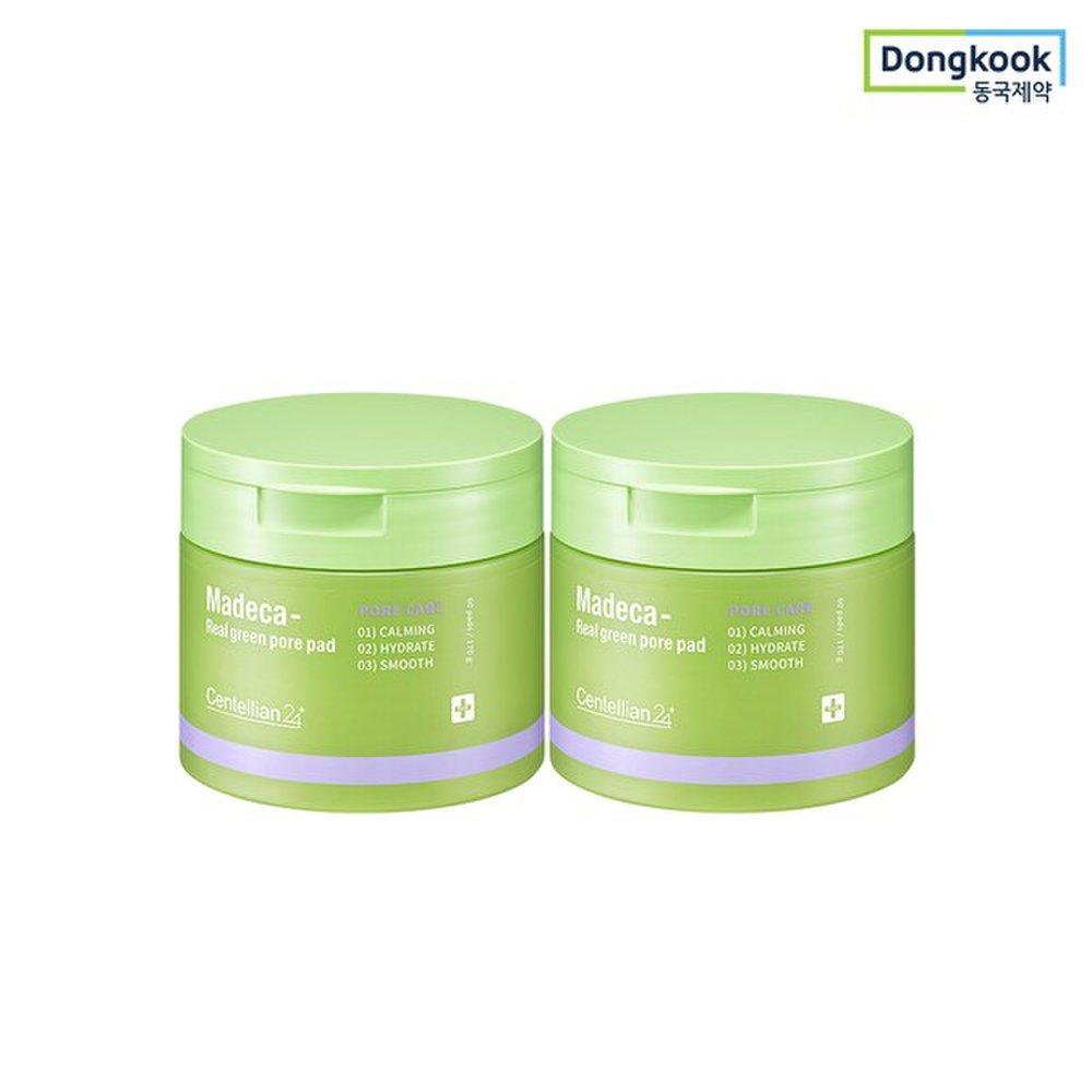 CENTELLIAN24 Салфетки Madeca Real Green Pore Pads 60 листов (2) Эссенция Centella asiatica успокаивающая очищающая