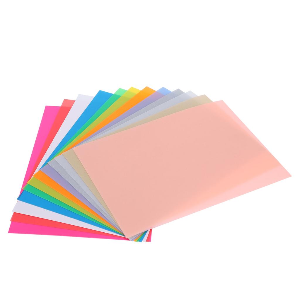 12Pcs Heat Shrink Film Sheets Colorful DIY Keychain HandMade Accessories 14.5x20cm