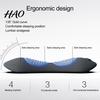 Waist Pad with Lasting Shape Retention Lumbar Support Pillow Deep Tissue Massager Heating & Vibration Breathable Memory Foam Cushion for Travel