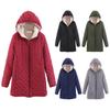 Womens Long-Sleeve Zipper Front Hoode Warm Casual Raglan  Jacket With Pockets Coat Outwear