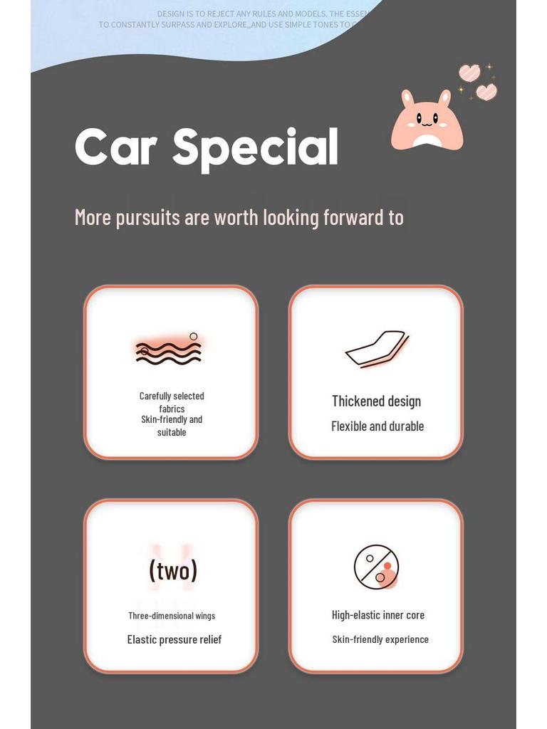 Leapmotor T03 Universal Cartoon Leather Car Seat Cover (All-Season, Full Surround)