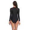 European and American Surf Suits One-piece Conservative Zipper Splicing Sunscreen Fashion Sports Swimwear