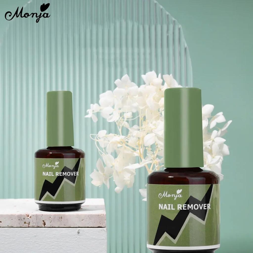 monja 2 шт. бутылки 15 г УФ-гель для ногтей для снятия лака Сильно волшебная чистка удаляет замачивание быстрый взрыв DIY инструменты для удаления маникюра