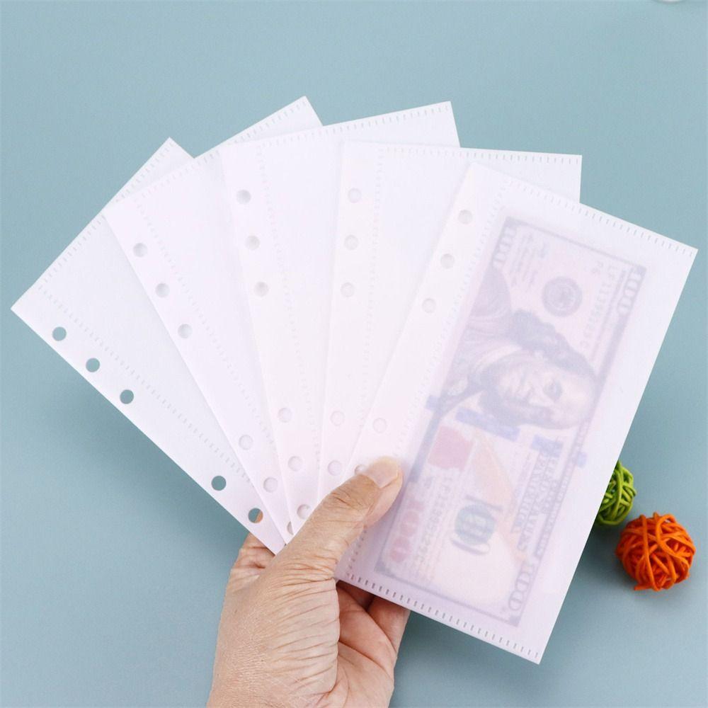 Waterproof Loose Leaf Bags Transparen Binder Folders Notebook Divider Page Stationery