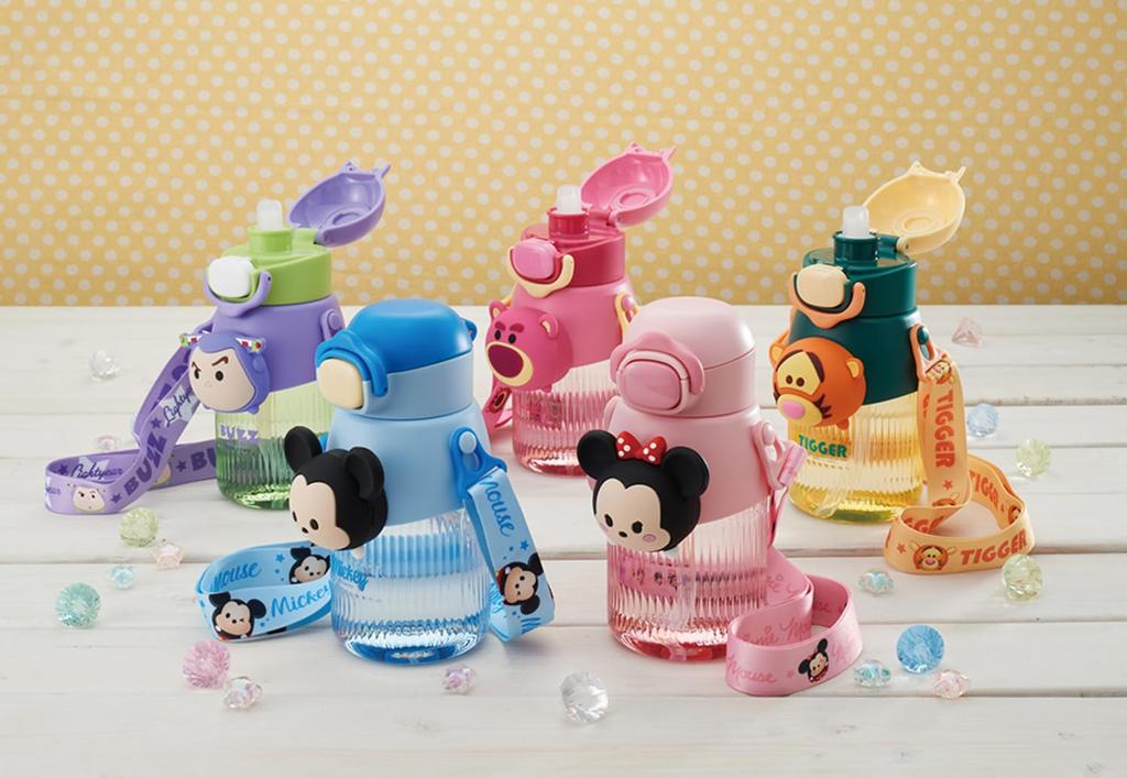 Бутылка для воды в виде фигурки скейтера 3D Mascot, бутылка для воды 590 мл, Disney Tsum Tsum, Минни, Disney, для девочек, детей, милый, тип соломинки PMSHP6-A