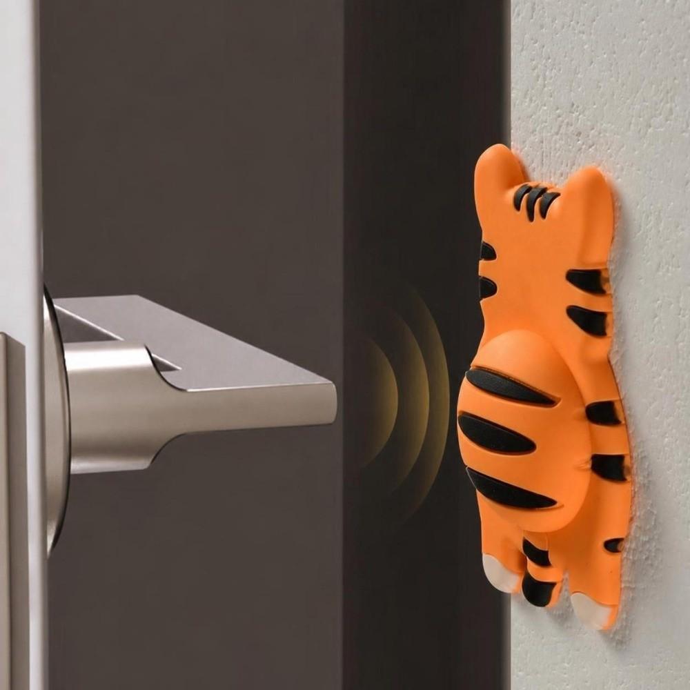 Cartoon Animal Door Stopper Silicone Furniture Anti-crash Pad Door Handle Bumper Pad for Home