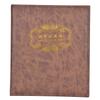 3 Hole   Album Paper Money Banknote Collection Book PU Leather Cover Collecting Holder