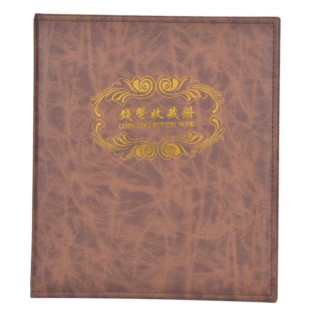 3 Hole Album Paper Money Banknote Collection Book PU Leather Cover Collecting Holder