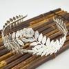 1 шт. повязка на голову в виде листа, свадебное платье, заколка для волос, ювелирные изделия, корона, вечеринка, золотые листья, головной убор для невесты
