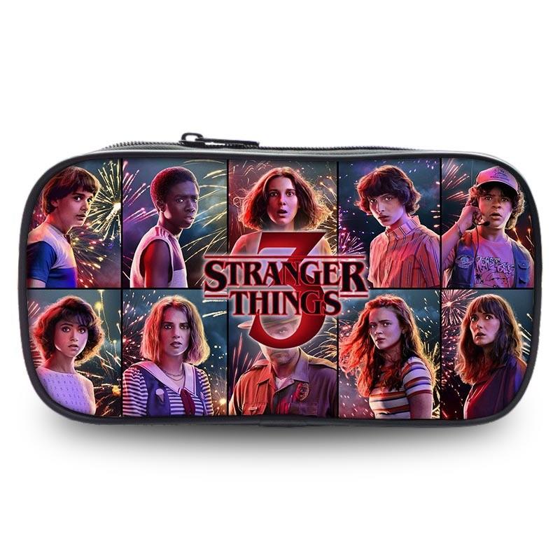 Вместительный пенал Stranger Things из ткани Оксфорд для студентов, универсальный дизайн