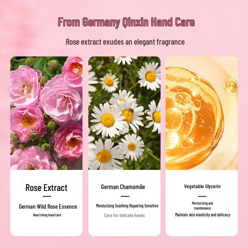 HERBACIN Chamomile & Rose Moisturizing Hand Cream 20ml