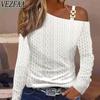 Women's Fashion Casual Spring Autumn Solid Color Print Long Sleeve Blouses & Shirts