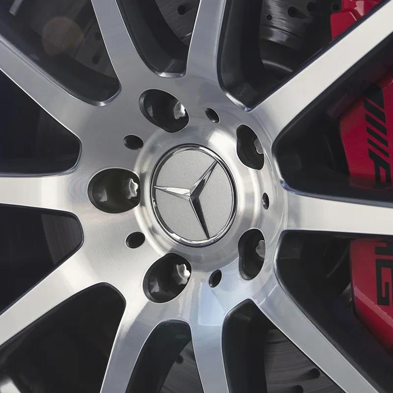 For AMG 4pcs 75MM Car Wheel Center Hub Caps Covers Mercedes Benz GLE GLK SLK CLA CLK W203 W204 W205 W209 W210 W211 accessories QM2