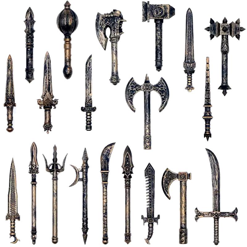 MOC Средневековые Строительные Блоки Персонаж Рыцарь Воин Набор Аксессуаров Шлем Наплечники Щит Лук Стрела Кирпич Подарок Игрушка X022