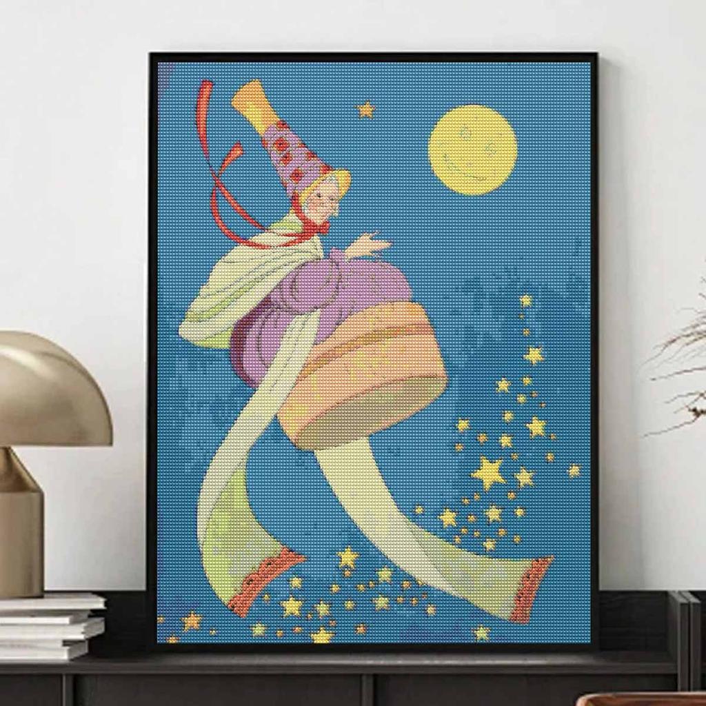 Diamond painting art kit magical fairy mushroom moon stars handmade diy home decoration painting