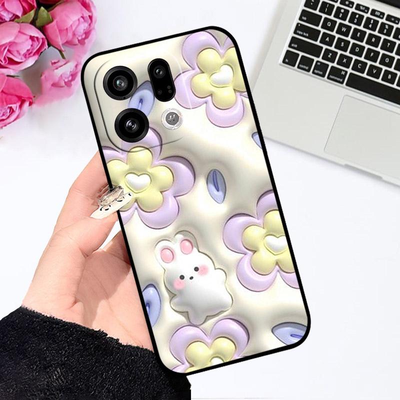 Чехол для Oppo Find X9 Pro FindX9 PLJ110 Мягкий ТПУ Силиконовый Чехол для Телефона Для OPPO Find X9Pro X 9 Pro Защитная Задняя Крышка Мультяшный