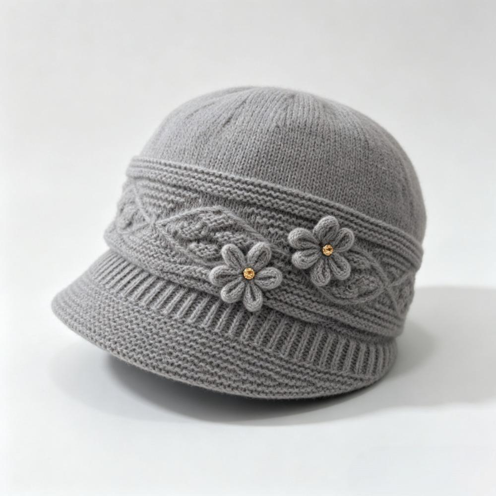 Thickened Mom Knit Hat Fleece Lined Fisherman Hat Gift Ready Warm Winter Hat  Winter Commuting