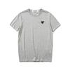 Cotton Short Sleeve T-Shirt With Embroidered Heart Design Unisex Casual Loose Fit