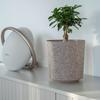 KADAX Doniczka Donica Na Kwiaty Osłonka Plastikowa Kwietnik 19cm Taupe