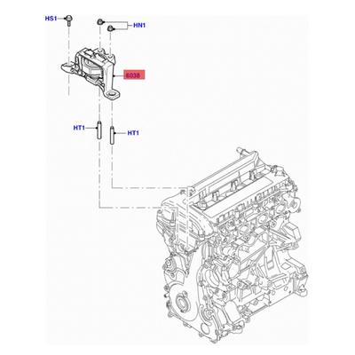 Кронштейн крепления двигателя 1250617 Для Ford C-Max Focus Mk2 1.8 2.0 Бензин Гидро 2003-2012 Сборка прокладок Кронштейны двигателя
