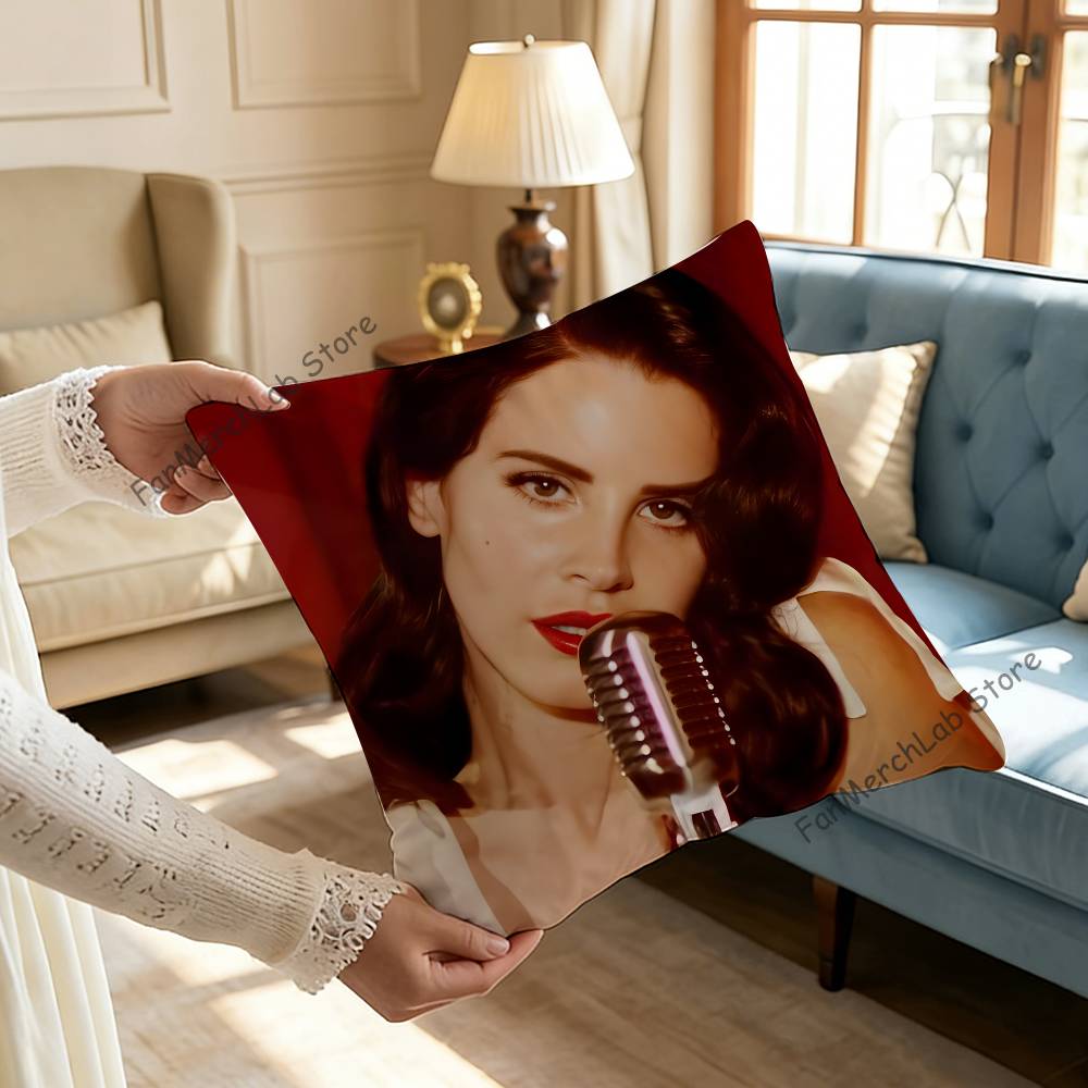 Singer LLana DelS Rey Printed Pillow Cover Cushion Case Simple Sofa Pillow Case No Pillow Core