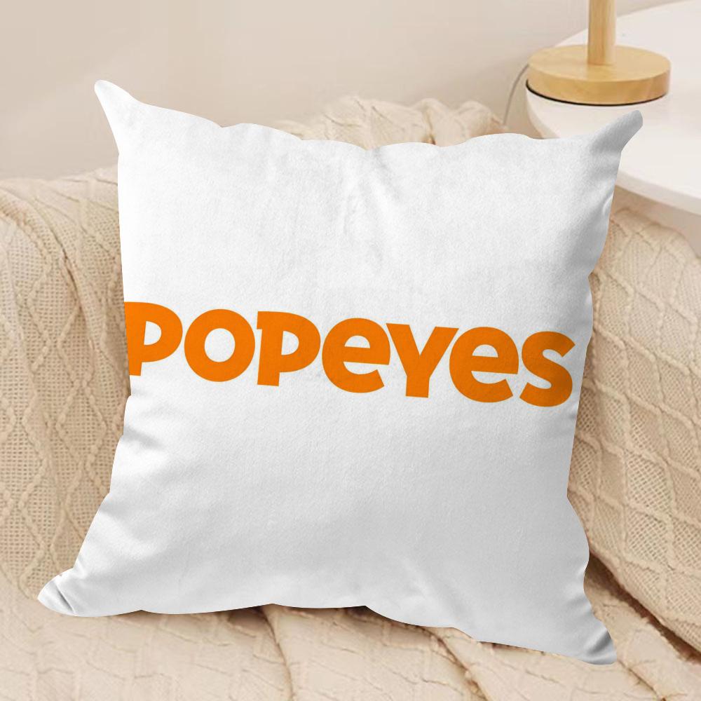 Подушка с принтом Жареной курицы P-PopeyeS, Мягкая плюшевая ткань, Двусторонний принт, Чехол на подушку для дивана, Для всех сезонов, Декор для дома, Подарок