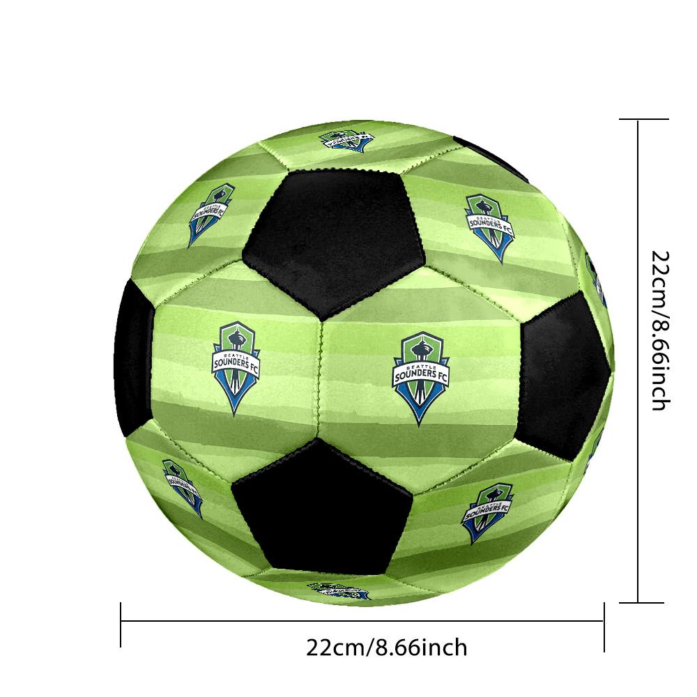 Seattle Sounders FC Soccer Ball Colorful All Ages Machine Stitched PVC Competition Ready Durable High-Bounce.SIZE5