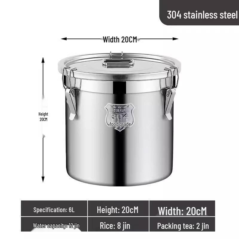 Герметичный многоцелевой бочонок из нержавеющей стали 304 для хранения вина, чая, молока, для ферментации, масла или риса