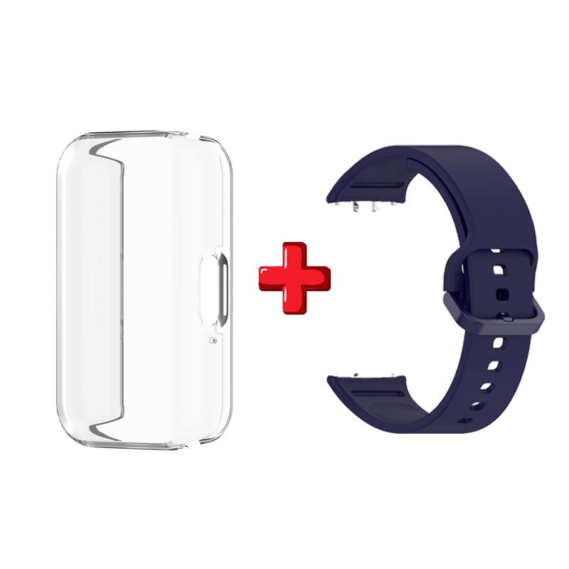 Silicone Strap For Samsung Galaxy Fit 3 Watch Protective Cover Watchband For Samsung Galaxy Fit3 Accessories Bracelet+Case