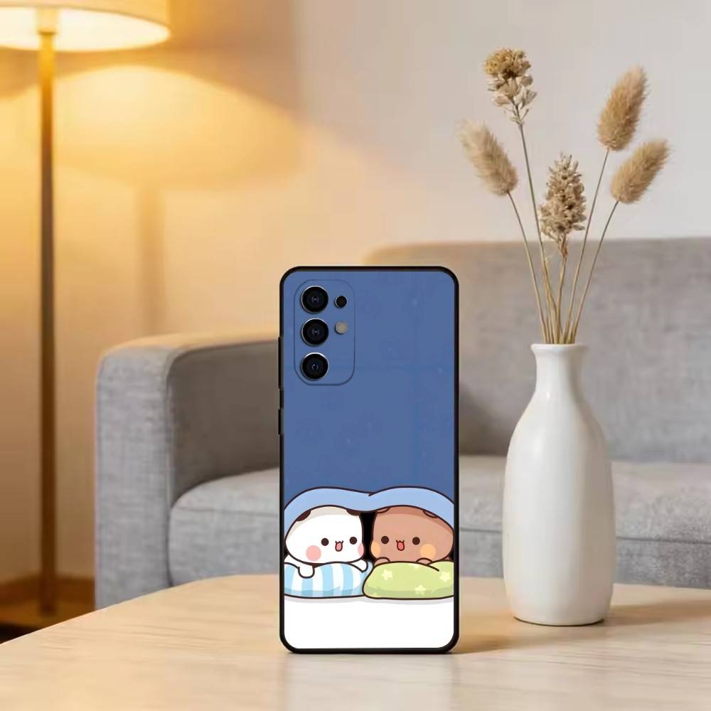 Милый чехол для телефона YiEr & BuBu для Samsung S25, S24, S21, S22, S23, S30, Ultra, S20, Plus, Fe, Lite, Note, 10, Черный чехол