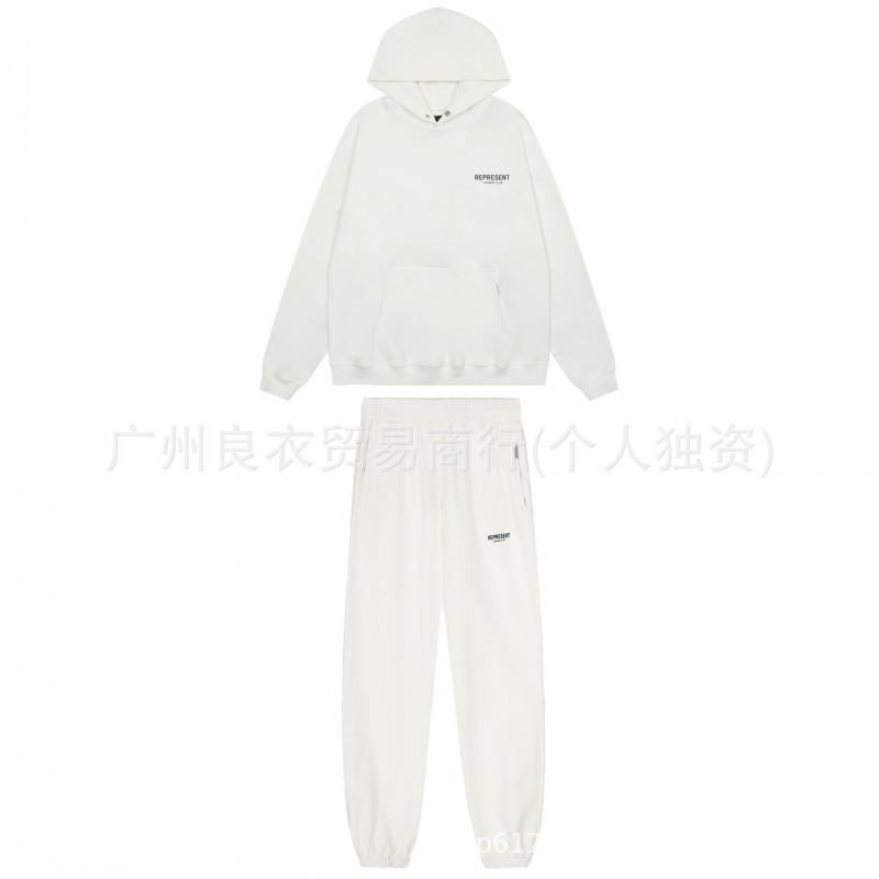 Mens Womens Vintage Streetwear Hoodie Set Oversized Cotton Pullover Sweatshirt Casual