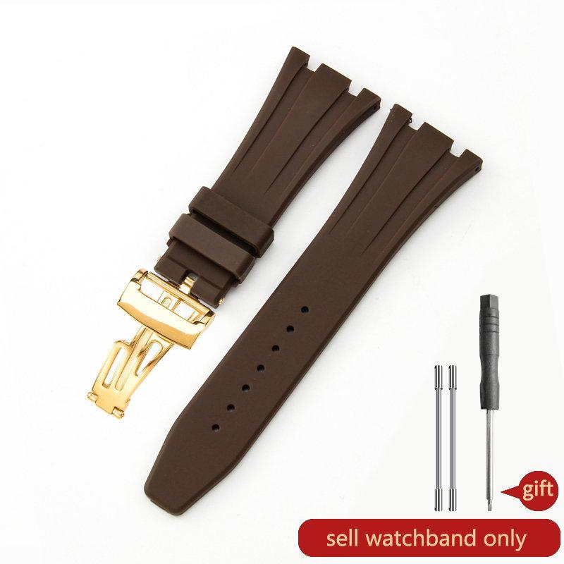 Силиконовый ремешок для часов AP Aibi 15400 серии Royal Oak, водонепроницаемый, влагостойкий, резиновый ремешок для часов, мужские аксессуары, 26мм27мм28мм