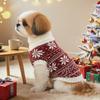 Xmas style Pet Sweater keep warm Knit Puppy Pullovers Cute Winter Dog Clothes  Pet