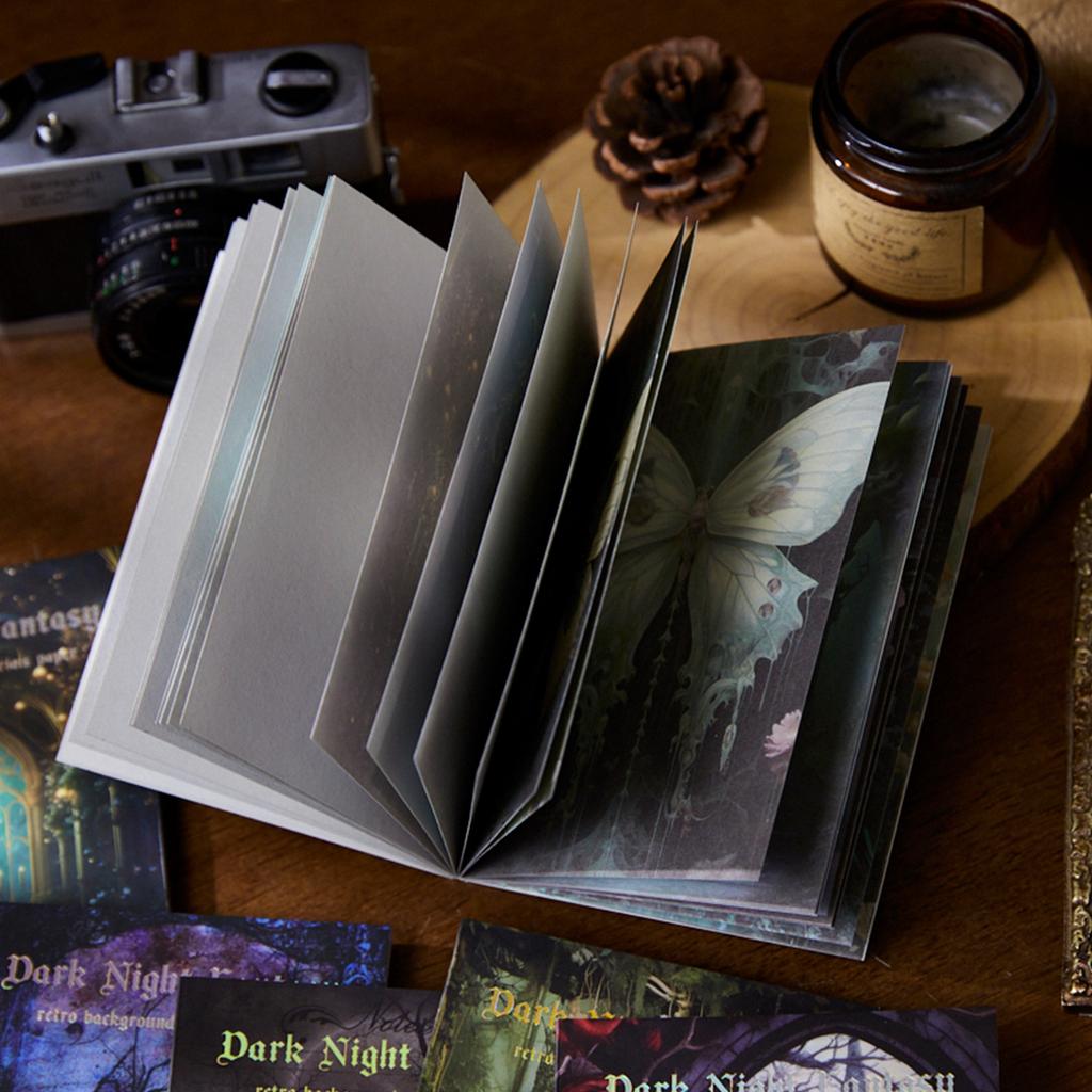 30 pcs Dark material this vintage dream hand tent diy collage decorative base Diary Album Scrapbooking Material