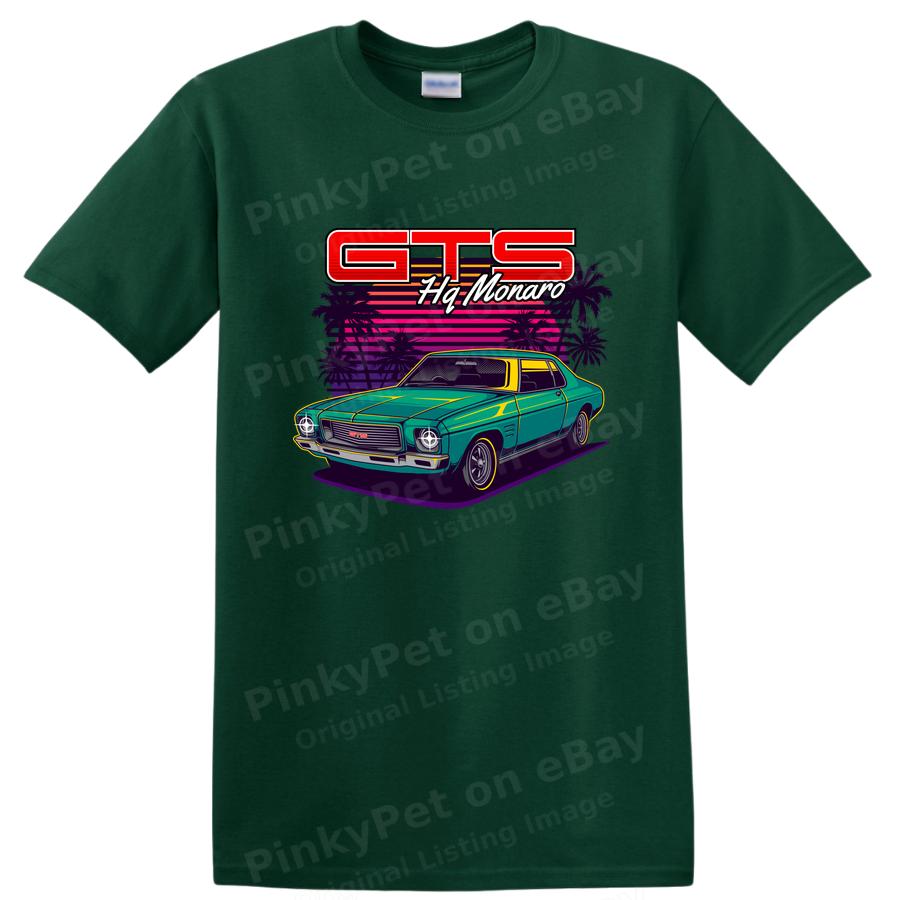 Classic Car GTS HQ Monaro Retro Graphic T Shirt Vintage Automotive Tee