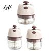 Electric Meat Mincer for Home Garlic Masher Portable Wireless Food Chopper with Stainless Steel Blades Press Cooking Rechargeable Mini Vegetable