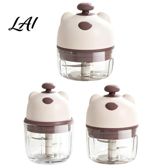 Electric Meat Mincer for Home Garlic Masher Portable Wireless Food Chopper with Stainless Steel Blades Press Cooking Rechargeable Mini Vegetable