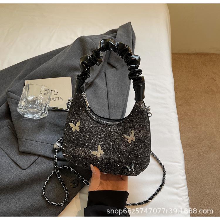 This Year's Popular Small Bag Women 2025 New Fashion Versatile Messenger Bag One Shoulder Underarm Portable Dumpling Bag Tide