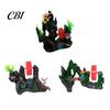 Spinning Waterwheel for Fish Tank Aquarium Waterwheel, Ornament, Mini Rockery Mountain Air Bubbler, Dynamic Decoration Aerating Action Hideout