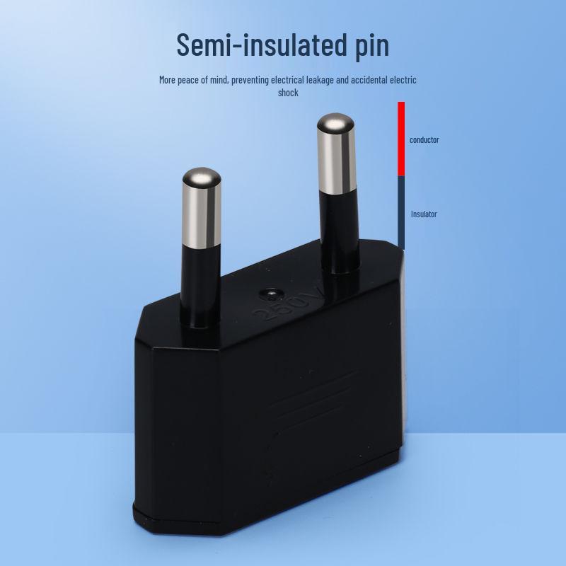 Европейский на американский адаптер вилки 4.0: Французский круглый к плоскому преобразователь питания